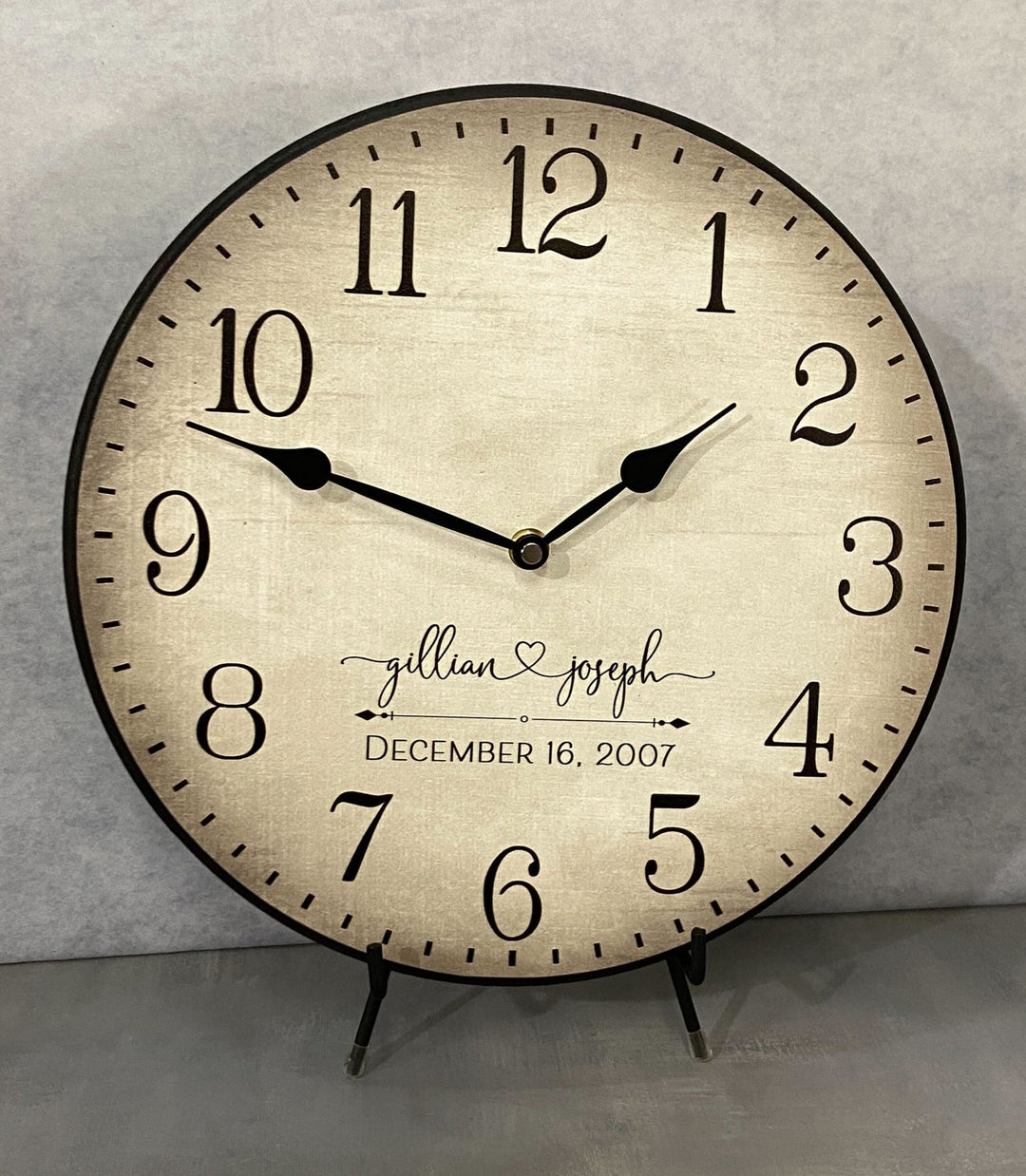 Personalized Wedding Clock - CustomBigClocks