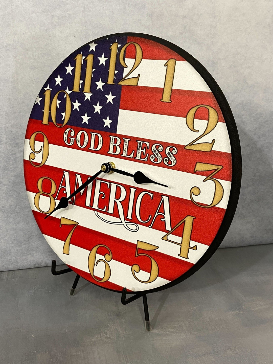 God Bless America Clock - CustomBigClocks