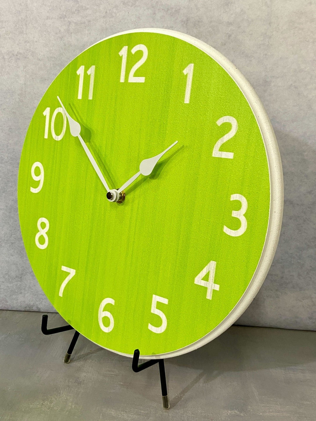Organic Lime Green Wall Clock - CustomBigClocks