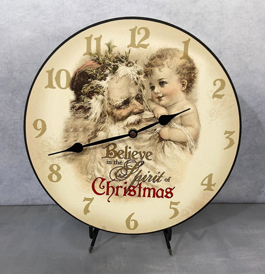 Spirit Of Christmas Wall Clock - CustomBigClocks