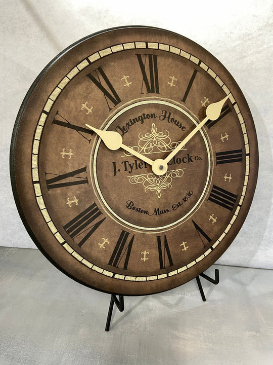 Connecticut Brown Wall Clock - CustomBigClocks