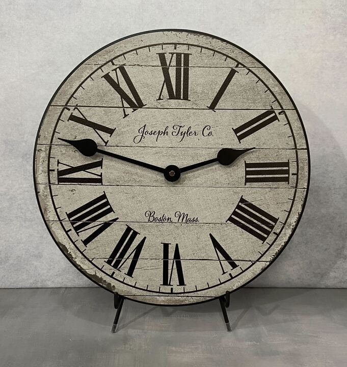 American Tyler Gray Wall Clock - CustomBigClocks