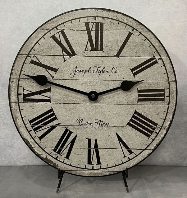 American Tyler Gray Wall Clock - CustomBigClocks