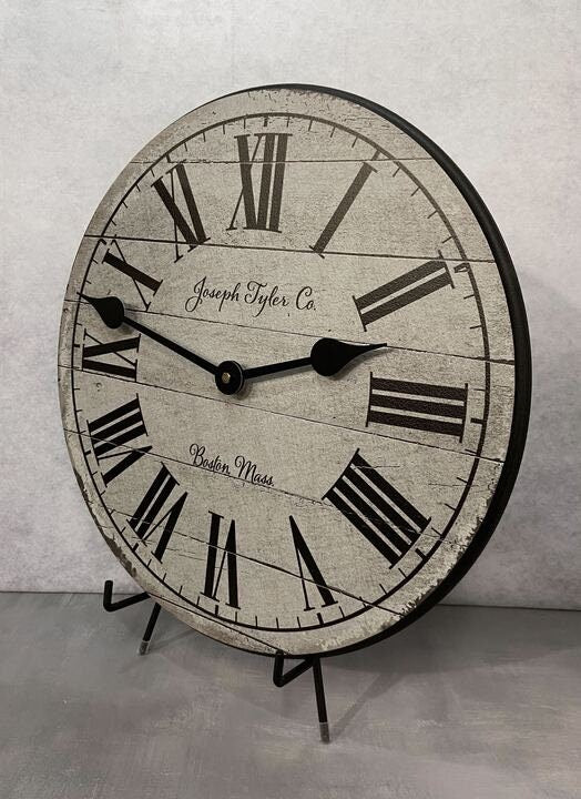 American Tyler Gray Wall Clock - CustomBigClocks