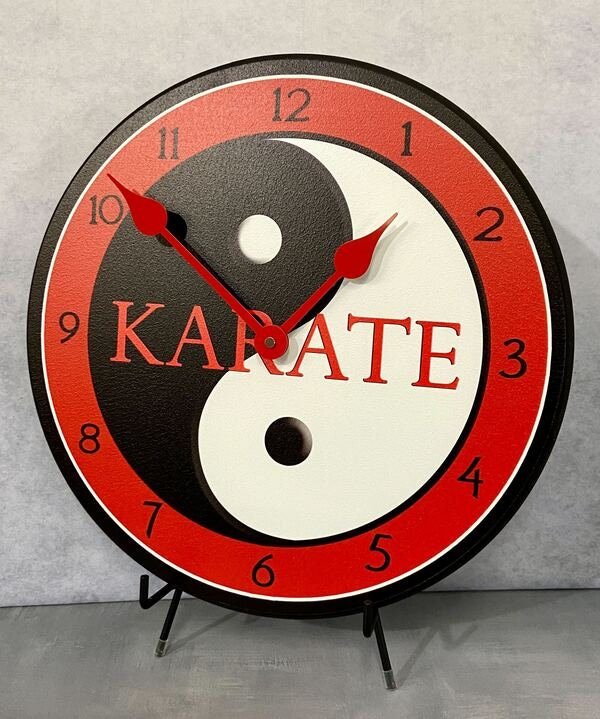 Karate Clock Wall Clock - CustomBigClocks