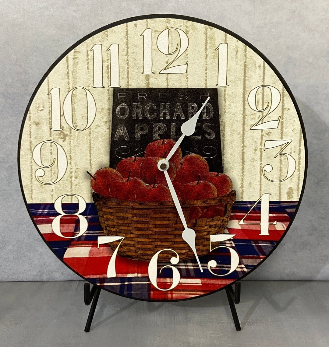 Apple Basket Wall Clock - CustomBigClocks