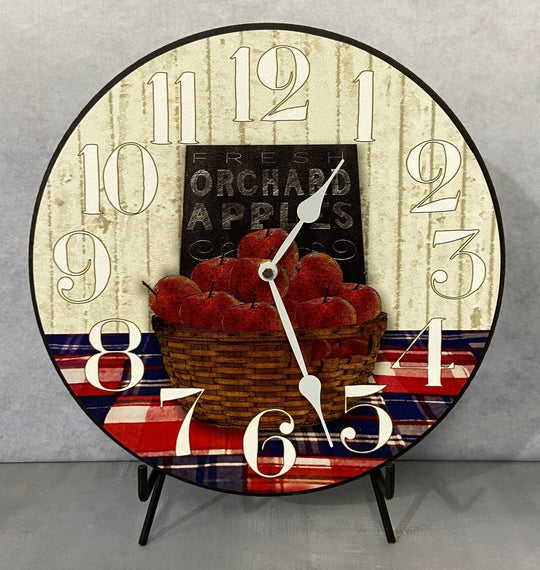 Apple Basket Wall Clock - CustomBigClocks