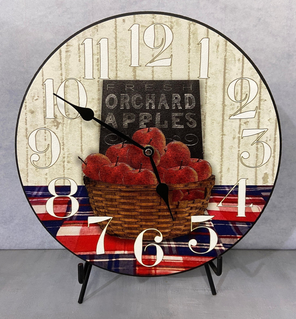 Apple Basket Wall Clock - CustomBigClocks