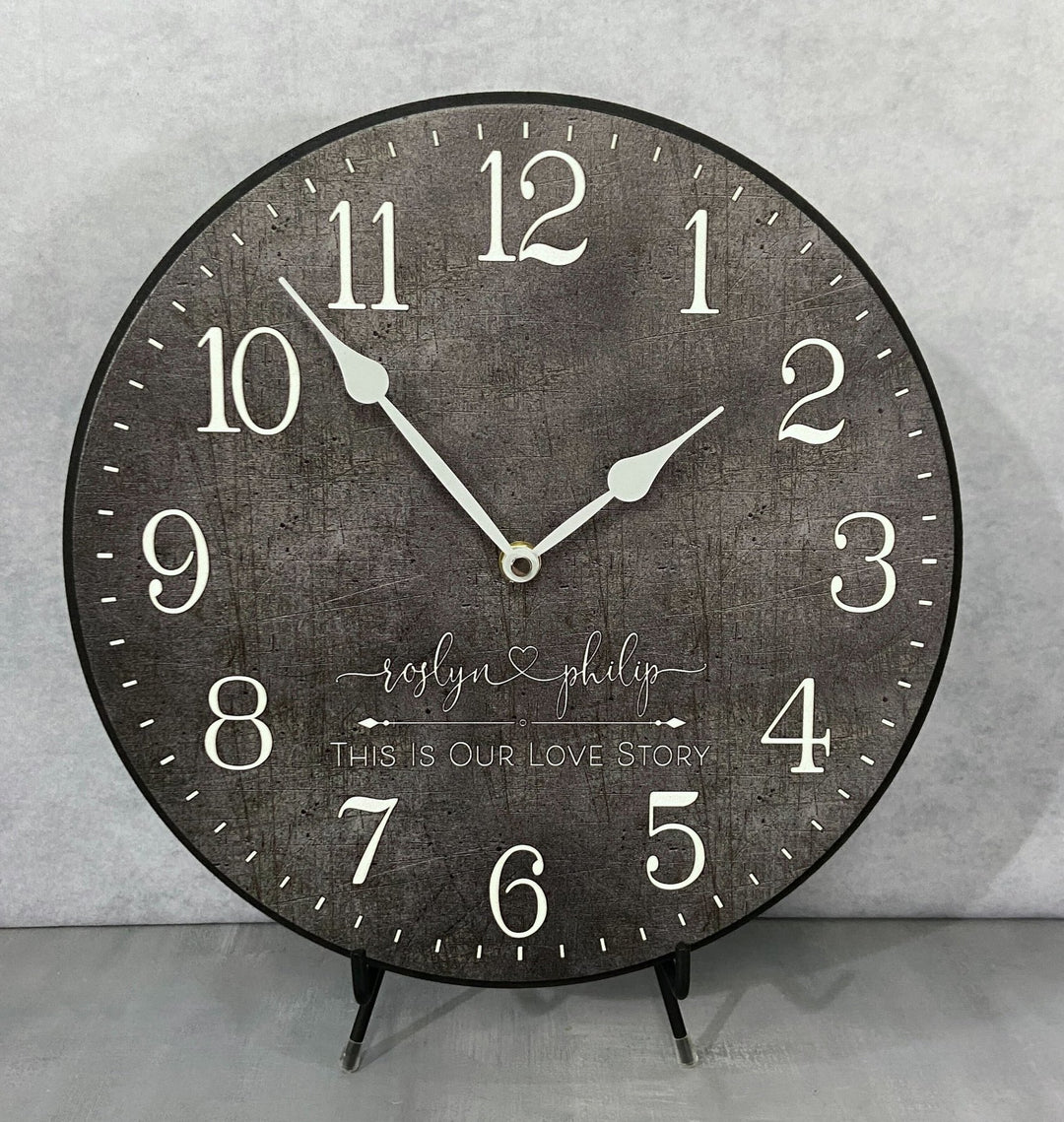 Personalized Wedding Clock - CustomBigClocks