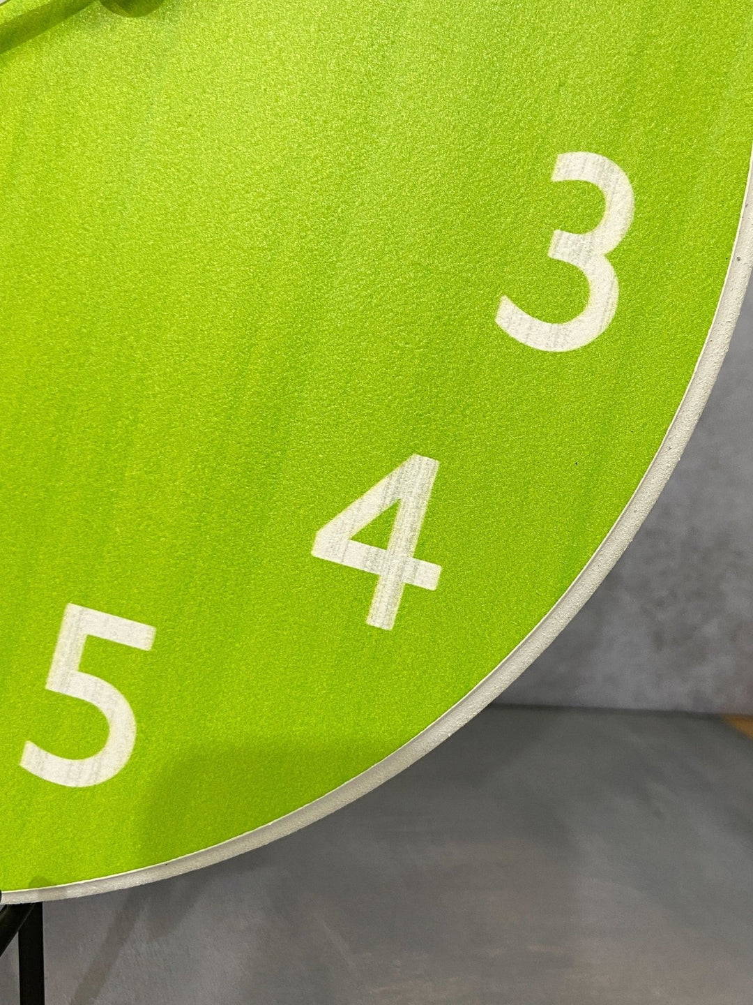 Organic Lime Green Wall Clock - CustomBigClocks