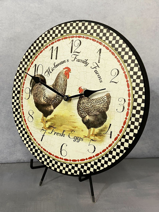 Hickmans Rooster Wall Clock - CustomBigClocks