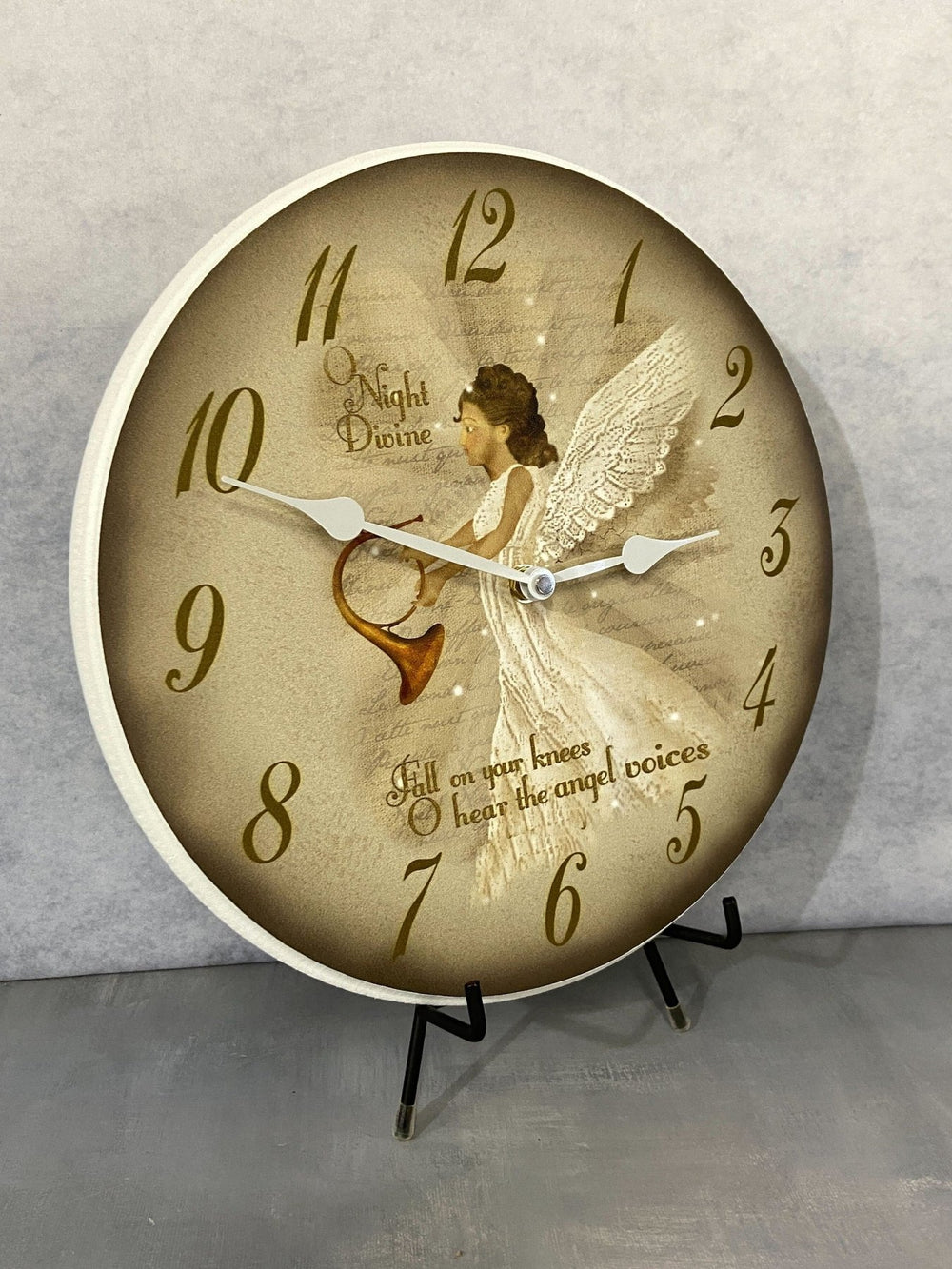O Night Divine Angel Wall Clock - CustomBigClocks