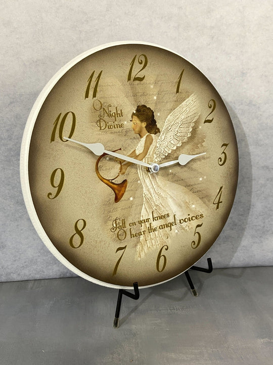 O Night Divine Angel Wall Clock - CustomBigClocks