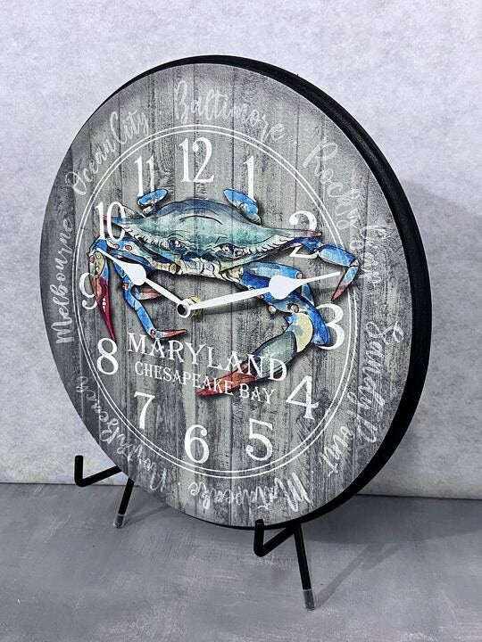 Blue Crab Wall Clock - CustomBigClocks