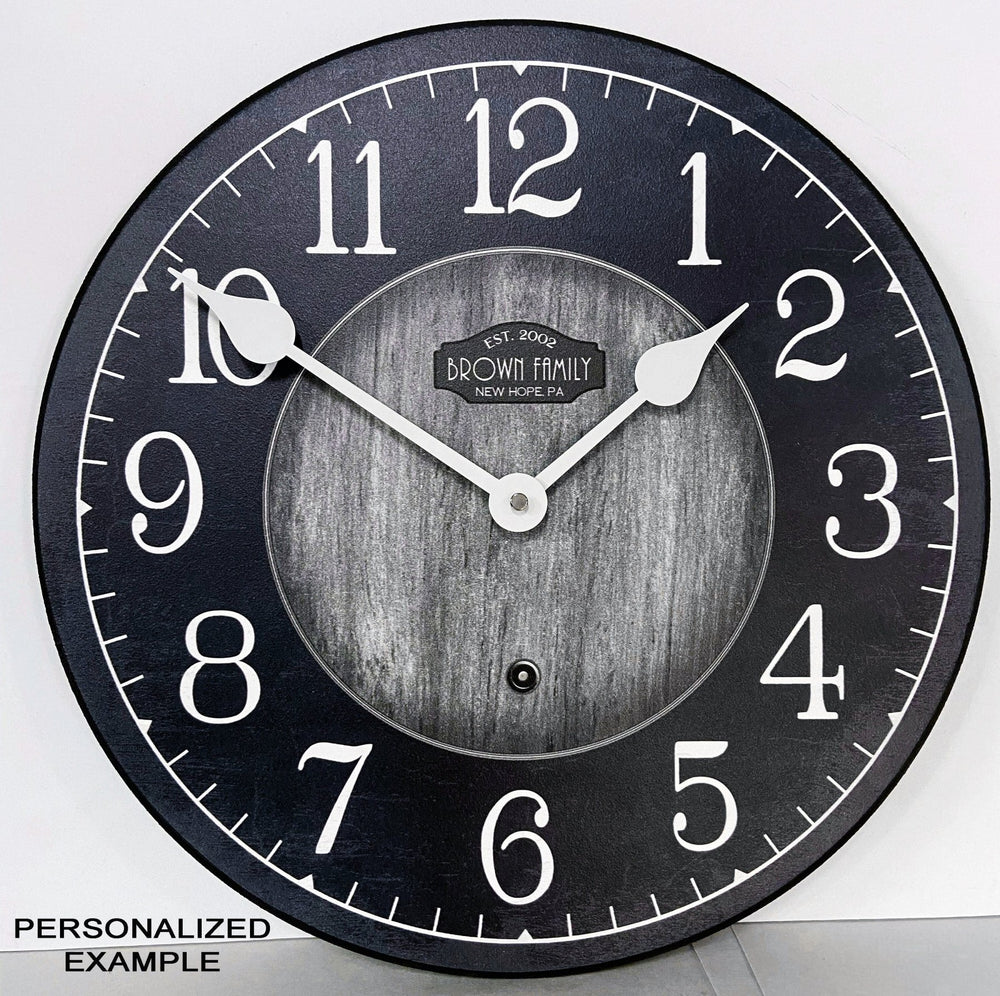 Navy & Gray Wall Clock - CustomBigClocks