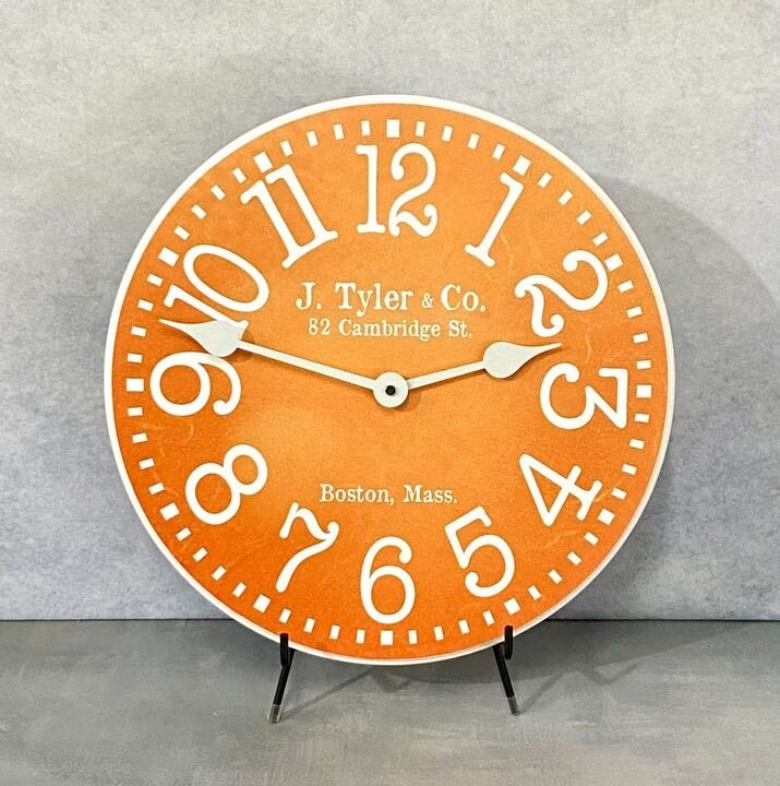 Tangerine Wall Clock - CustomBigClocks
