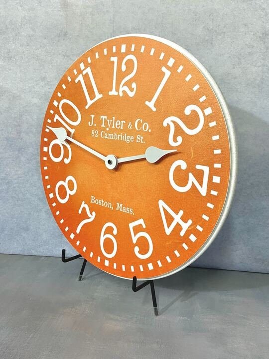 Tangerine Wall Clock - CustomBigClocks