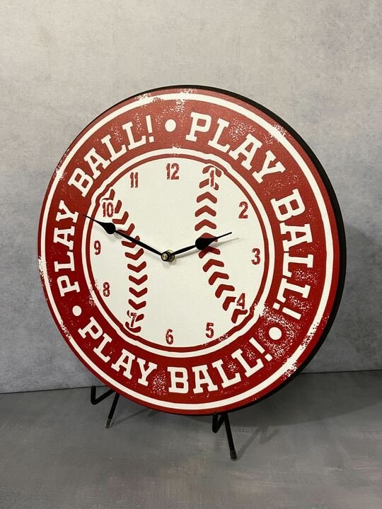 Play Ball Baseball Clock 2 - CustomBigClocks