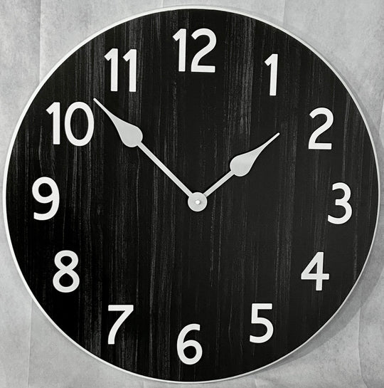 Organic Black Wall Clock - CustomBigClocks
