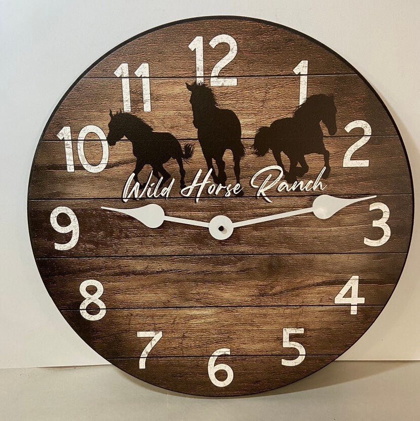 Personalized Horse Clock - CustomBigClocks