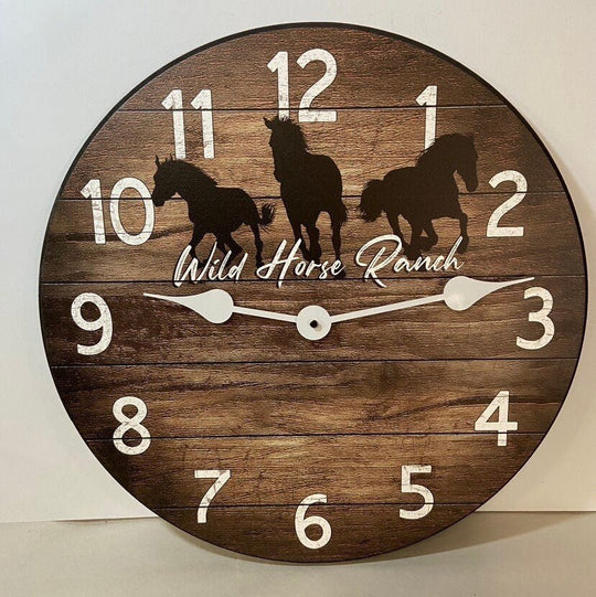 Personalized Horse Clock - CustomBigClocks