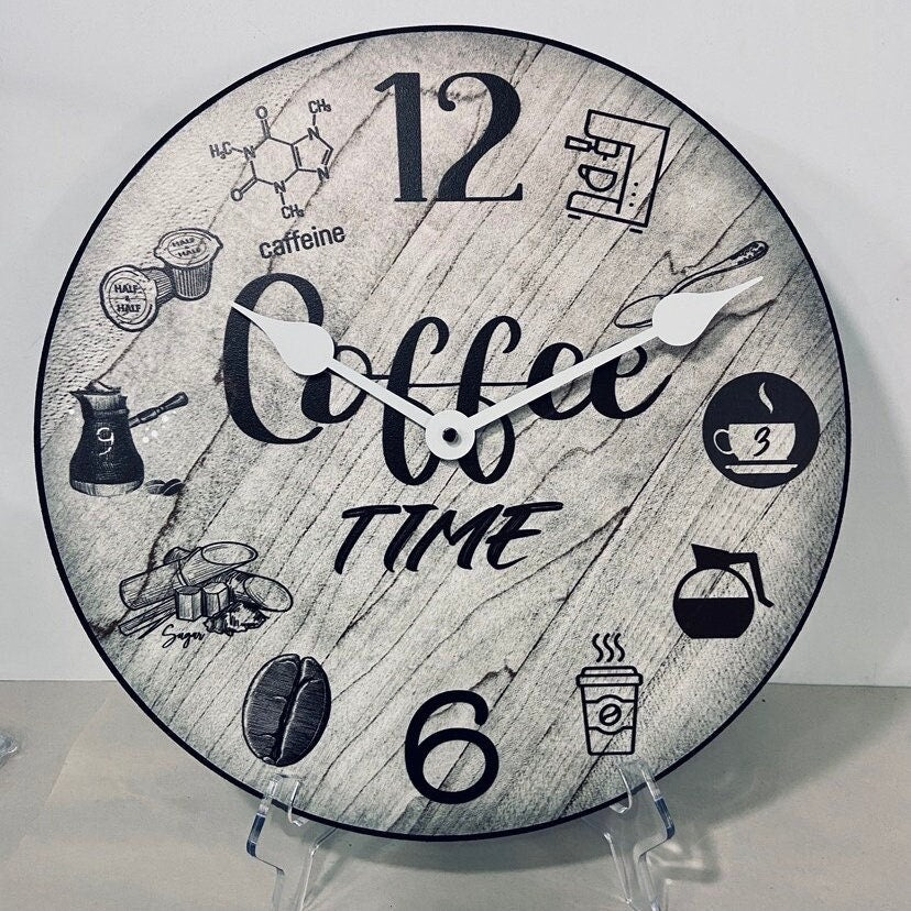 Coffee Time Wall Clock - CustomBigClocks