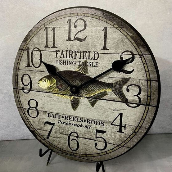 Personalized Fishing Wall Clock - CustomBigClocks