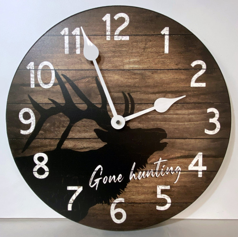 Gone Hunting Wall Clock - CustomBigClocks