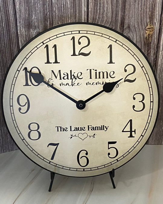 Make Time To Make Memories Wall Clock - CustomBigClocks
