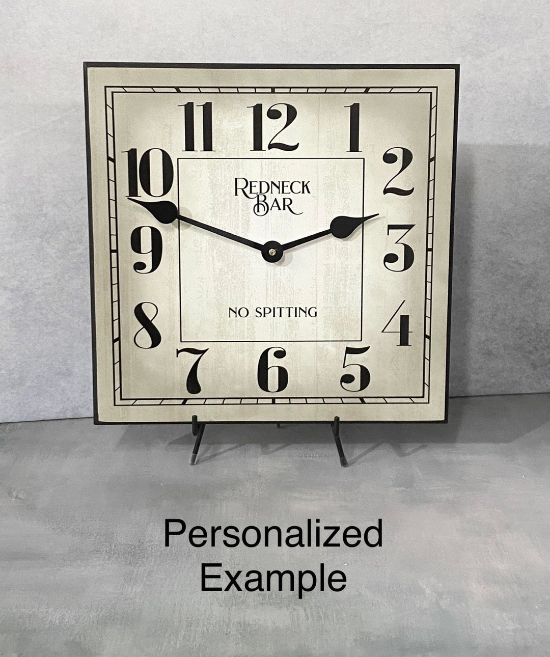 Walton Square Parchment Wall Clock - CustomBigClocks