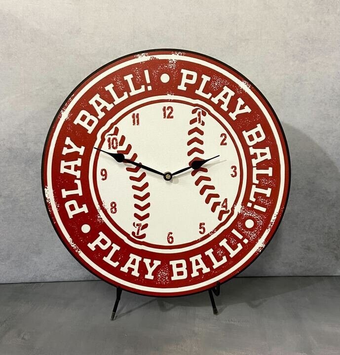 Play Ball Baseball Clock 2 - CustomBigClocks