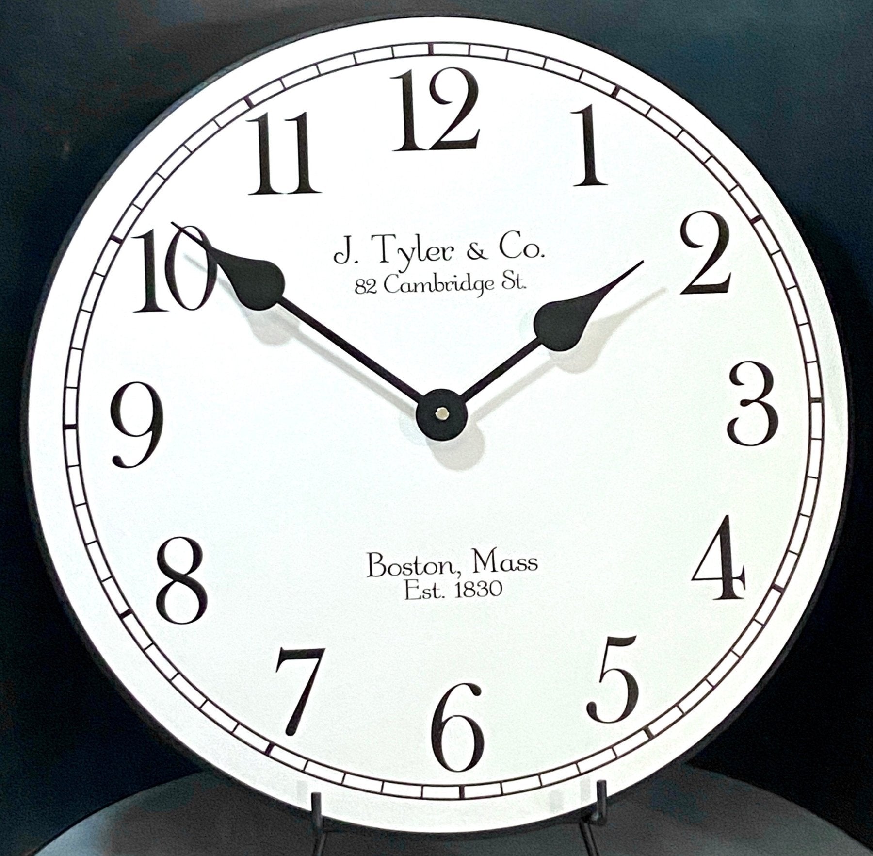Black Tie Wall Clock - CustomBigClocks