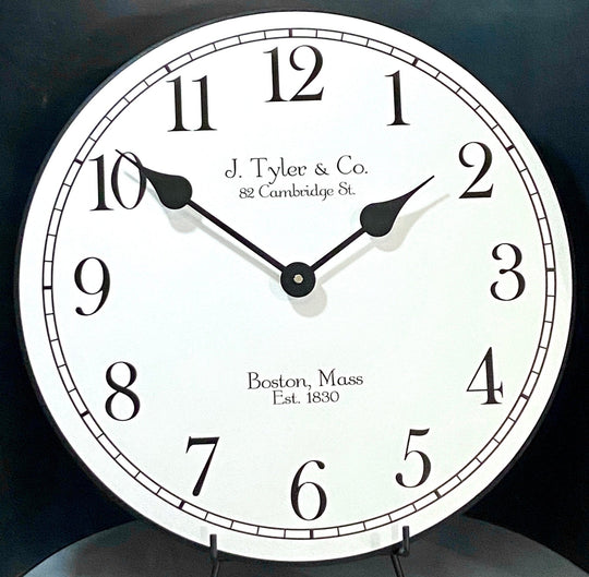 Black Tie Wall Clock - CustomBigClocks