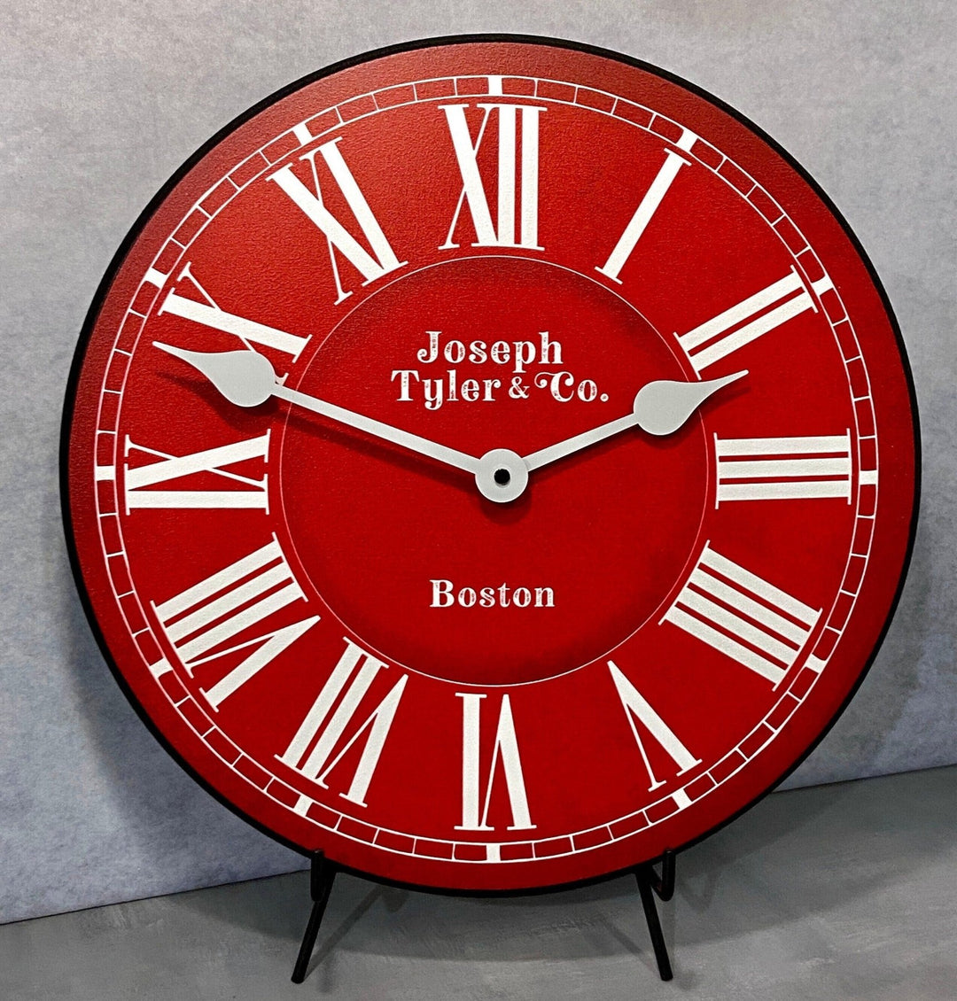 Classic Red Wall Clock - CustomBigClocks