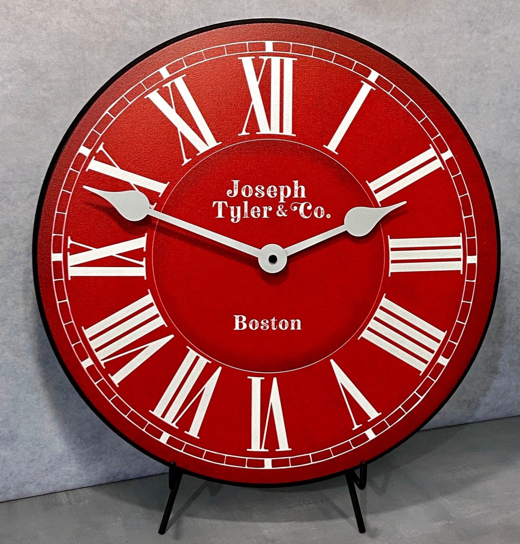 Classic Red Wall Clock - CustomBigClocks