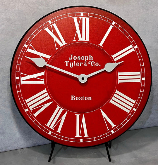 Classic Red Wall Clock - CustomBigClocks