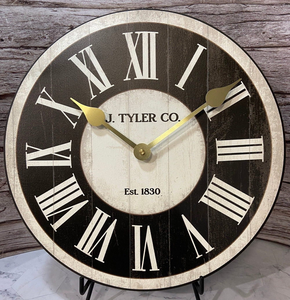 Classic Ivory And Black Wall Clock - CustomBigClocks