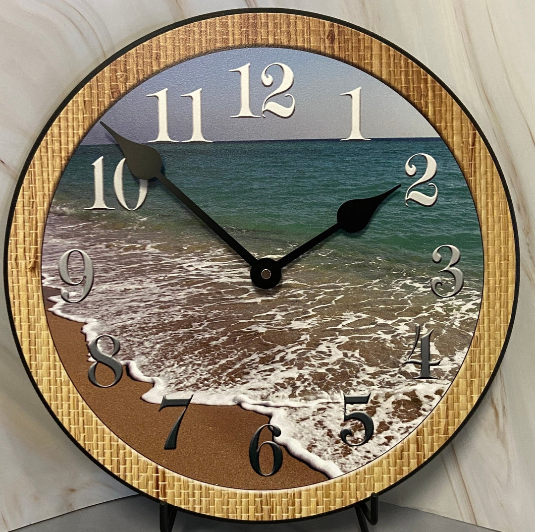 Rattan Beach Wall Clock - CustomBigClocks
