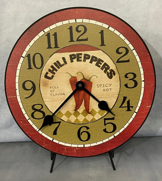 Chili Peppers Wall Clock - CustomBigClocks