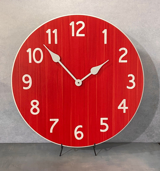 Organic Red Wall Clock - CustomBigClocks
