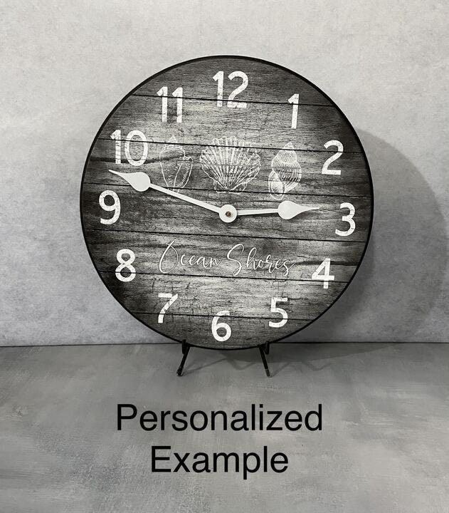 Beach Time Wall Clock - CustomBigClocks