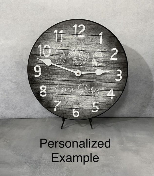 Beach Time Wall Clock - CustomBigClocks