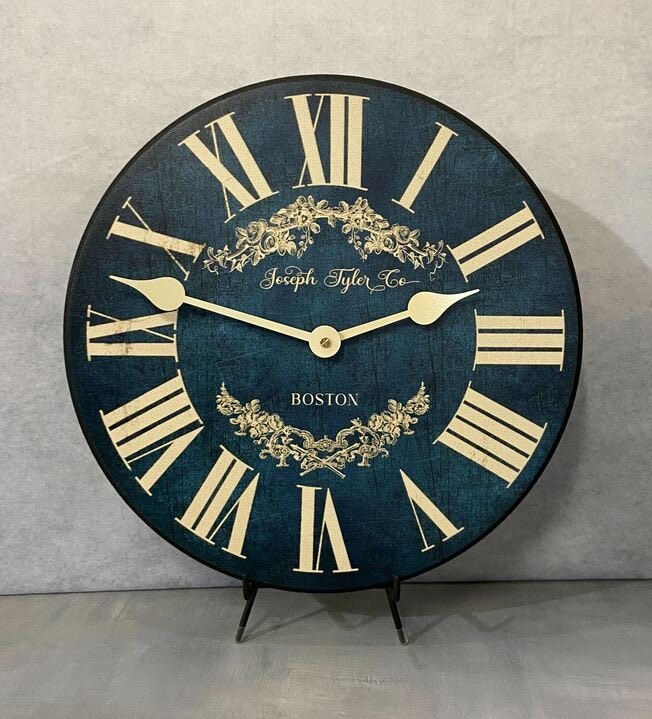 Charmant Blue Wall Clock - CustomBigClocks