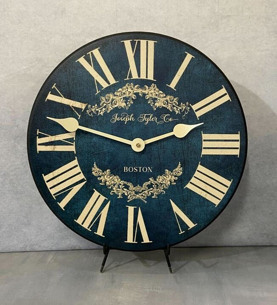 Charmant Blue Wall Clock - CustomBigClocks
