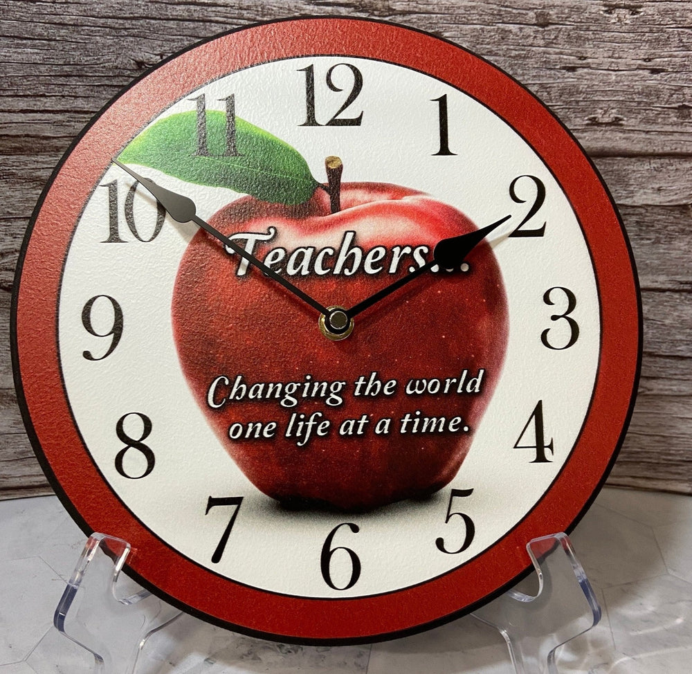 Apple For The Teacher Wall Clock - CustomBigClocks