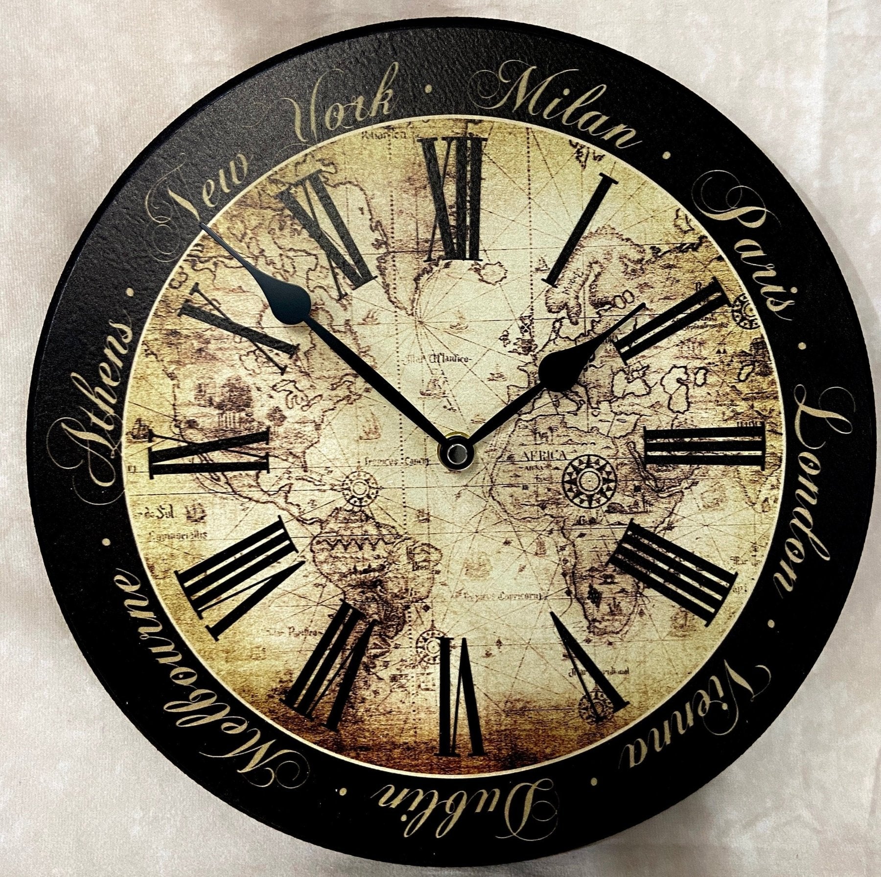 Bon Voyage Wall Clock - CustomBigClocks