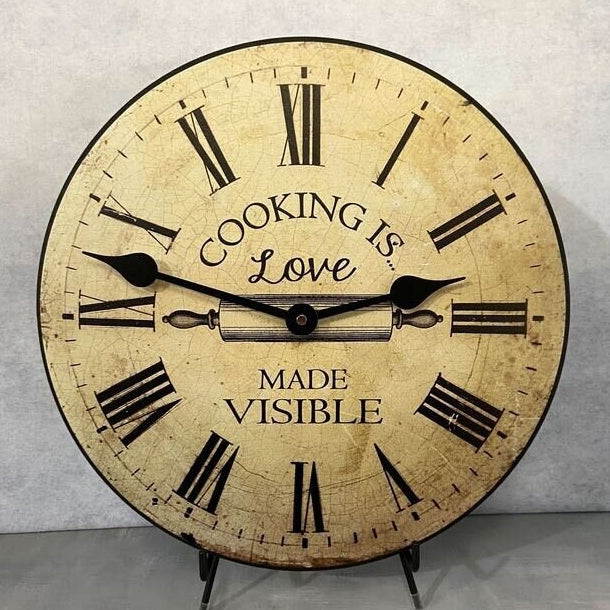 Cooking Is Love Wall Clock - CustomBigClocks