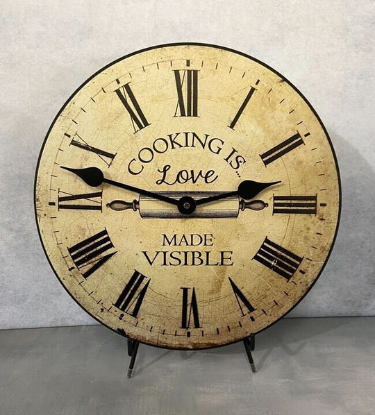 Cooking Is Love Wall Clock - CustomBigClocks