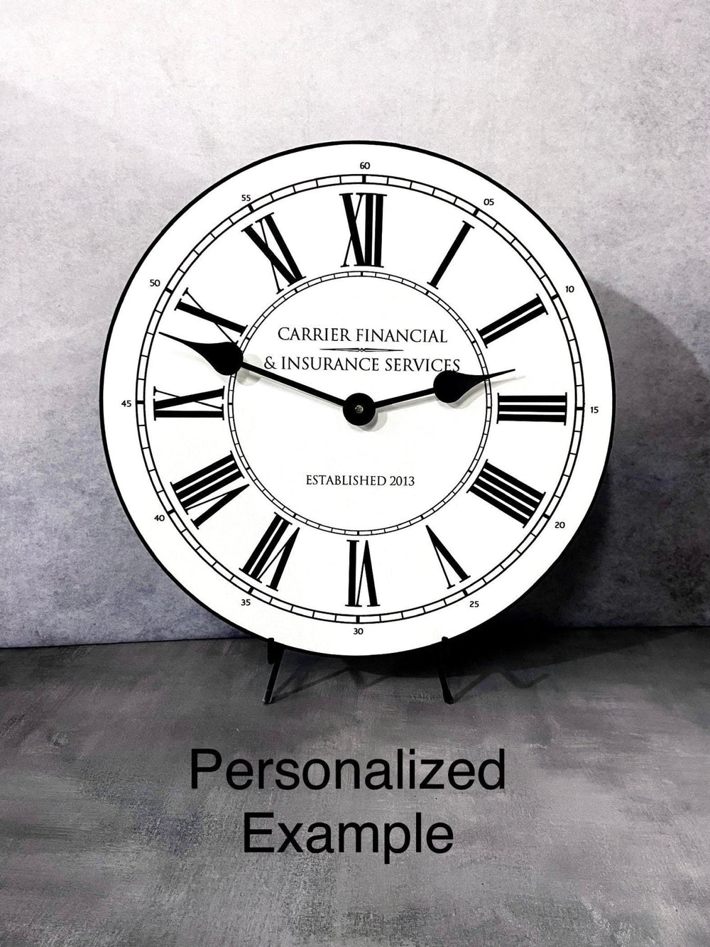 Classy White Wall Clock - CustomBigClocks