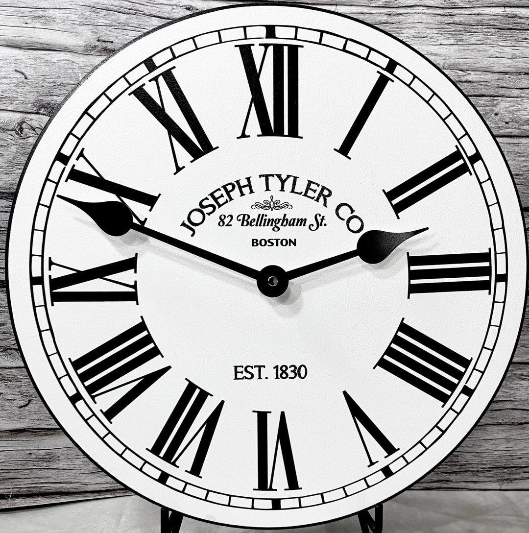 Hamilton White Wall Clock - CustomBigClocks